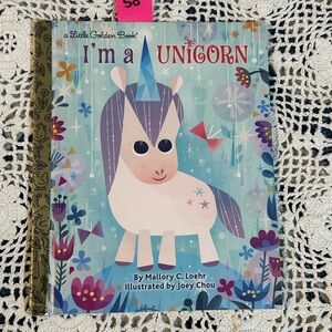 Little Golden Book 'I'm a Unicorn' - Blue and Purple